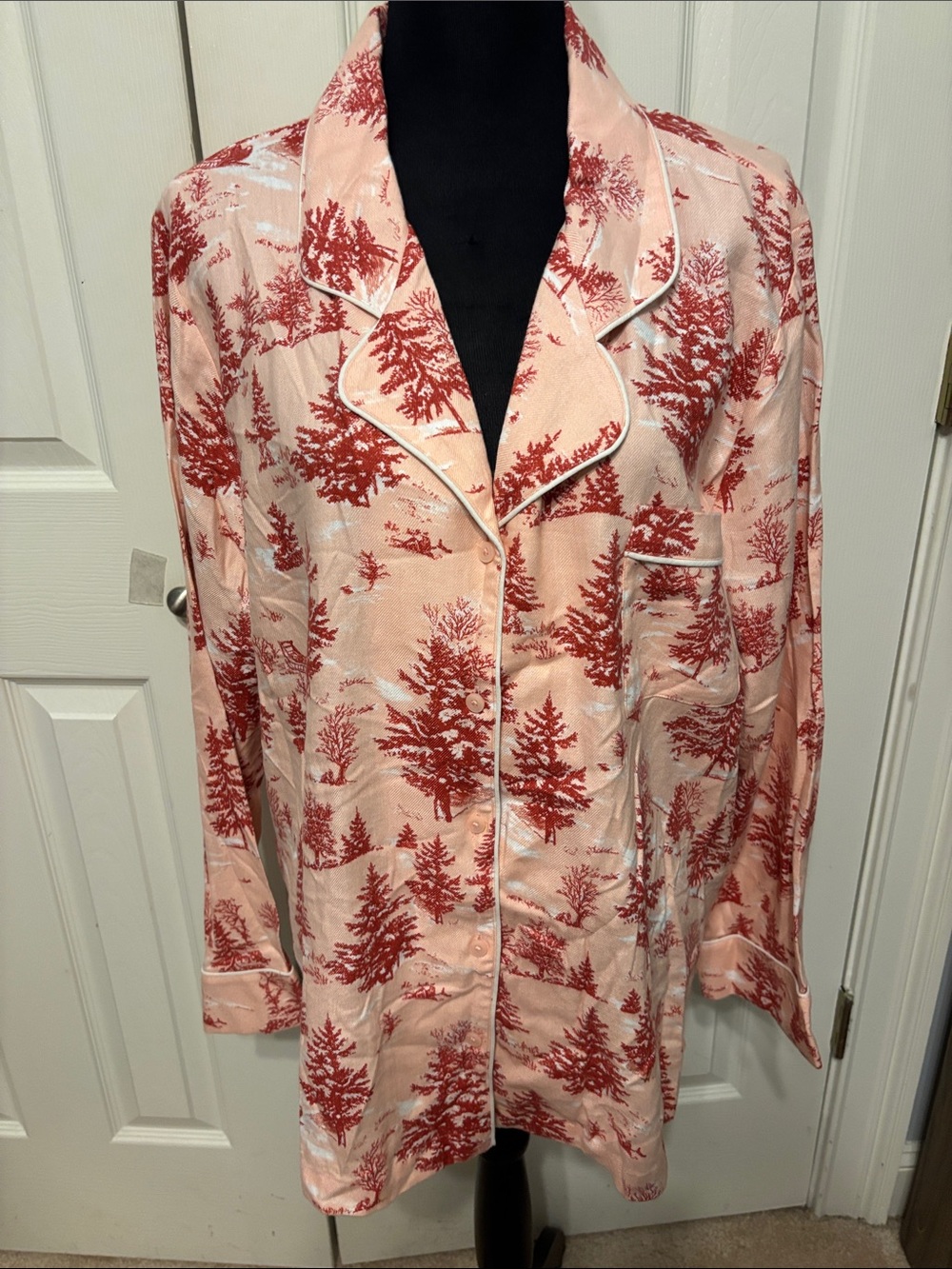 Nordstrom Cozy Cotton Blend Flannel Plus Pajama Set - Picture 3 of 13